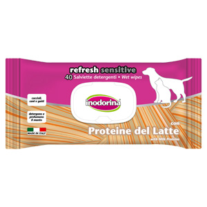 inodorina salviette sensitive 40 salviette proteine del latte