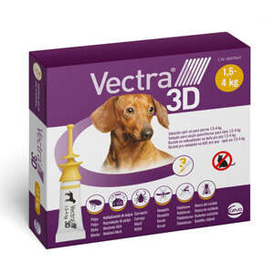 Antiparassitario Vectra 3D Cani da 1,5kg-4kg 3 Pipette