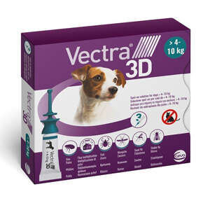 Antiparassitario Vectra 3D Cani da 4kg-10kg 3 Pipette
