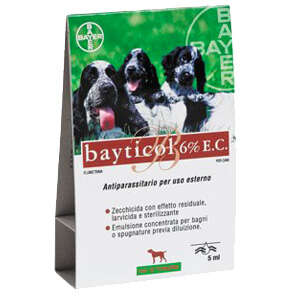 Bayticol 6% Fiala 5ml Antiparassitario per Cani Bayer