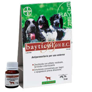 Bayticol 6% Fiala 5ml Antiparassitario per Cani Bayer - Foto 1 | AlanDog