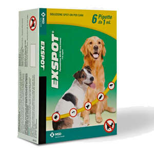 Exspot 1 ml 6 Pipette Antiparassitario per Cani | AlanDog