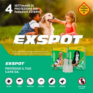 Exspot 2 ml 6 Pipette Antiparassitario per Cani - Foto 3 | AlanDog