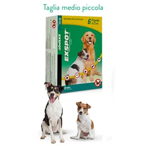 Exspot 1 ml 6 Pipette Antiparassitario per Cani - Foto 2 | AlanDog