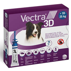 Antiparassitario Vectra 3D Cani da 10kg-25kg 3 Pipette