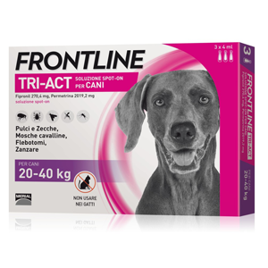 Frontline Tri-Act Antiparassitario per Cani da 20 a 40kg 3 Pipette