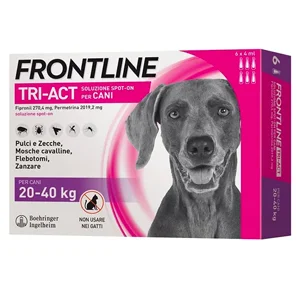 Frontline Tri-Act Antiparassitario per Cani da 20 a 40kg 6 Pipette | AlanDog