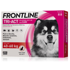 Frontline Tri-Act Antiparassitario per Cani da 40 a 60kg 3 Pipette