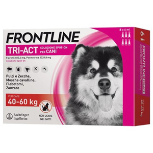 Frontline Tri-Act Antiparassitario per Cani da 40 a 60kg 6 Pipette