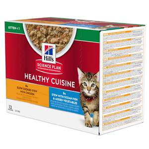 Hill’s Science Plan Kitten Healthy Cuisine con Pollo e Pesce Oceanico e Verdure