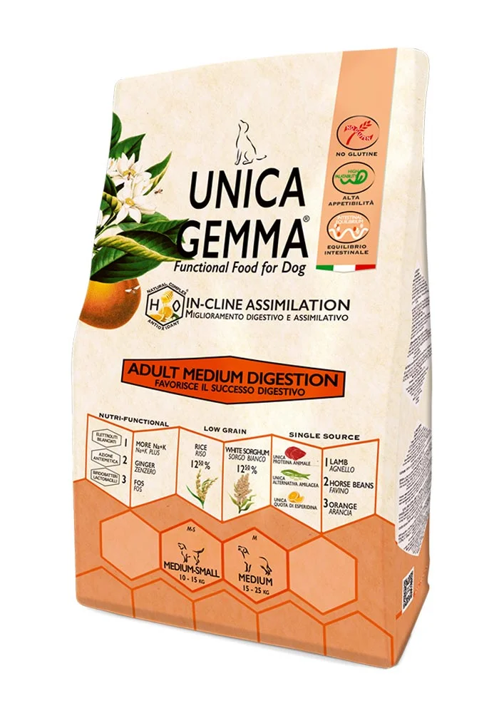 Unica Gemma Adult Medium Digestion - Gheda pet food | AlanDog