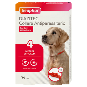 Beaphar Collare Antiparassitario Cane Rosso