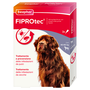 Beaphar Fiprotec Spot On Cane da 40 a 60 kg 3 pipette