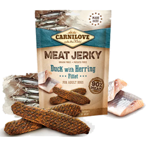 Carnilove Snack Cane Jerky Anatra e Aringa Filetti 100 gr - Foto 1 | AlanDog