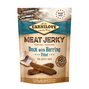 Carnilove Snack Cane Jerky Anatra e Aringa Filetti 100 gr