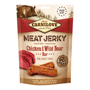 Carnilove Snack Cane Jerky Pollo e Cinghiale 100 gr