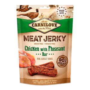 Carnilove Snack Cane Jerky Pollo e Fagiano 100 gr