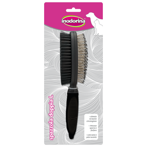 Inodorina Spazzola Doppia per Cani