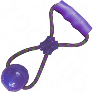 kong cane squeezz palla con manico viola