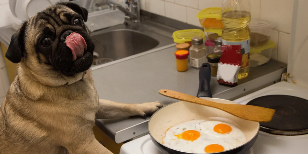 cane può mangiare uova