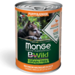 Monge Bwild Grain Free Formula Cane Puppy&Junior Anatra con zucca e zucchine Umido