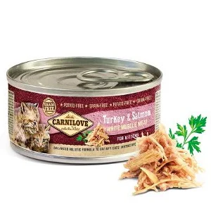 Carnilove Kitten Tacchino e Salmone Scatolette Umido 100 gr - Foto 1 | AlanDog