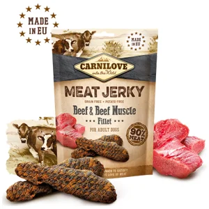 Carnilove Snack Cane Jerky Manzo e Muscolo di Manzo 100 gr - Foto 1 | AlanDog
