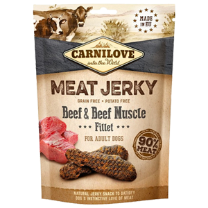 Carnilove Snack Cane Jerky Manzo e Muscolo di Manzo 100 gr