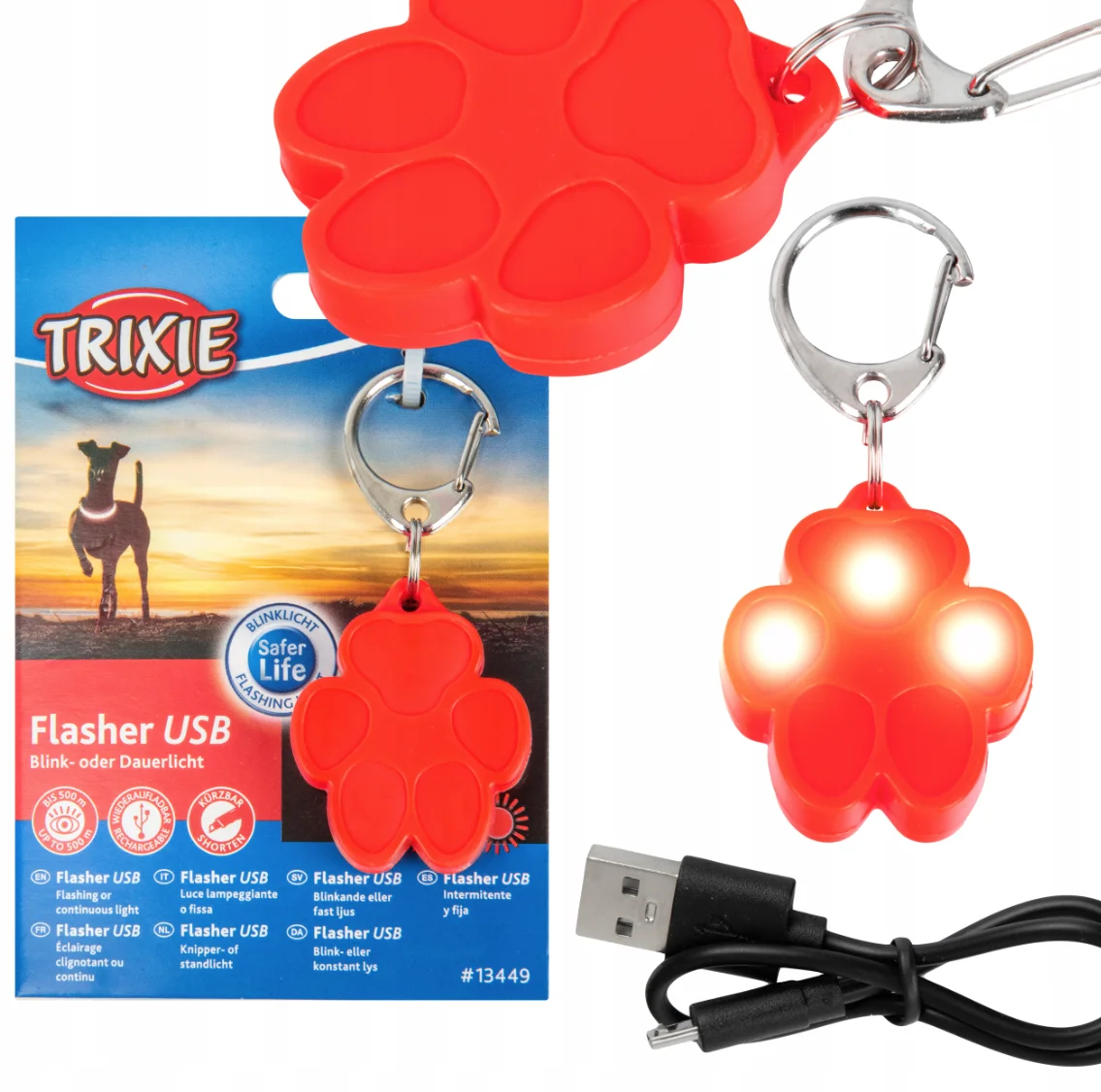 Trixie Flasher USB per cani - Foto 1 | AlanDog