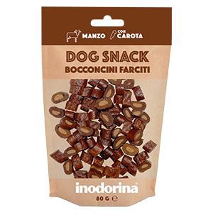inodorina snack dog bocconcini manzo con carota 1