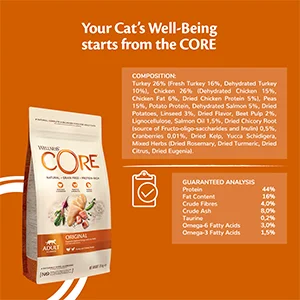 Wellness Core Cat Original Tacchino e Pollo crocchette - Foto 4 | AlanDog