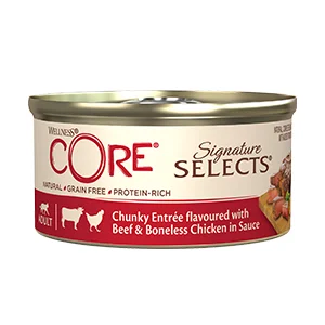 Wellness Core Cat Signature Bocconcini di Pollo con Manzo Scatolette | AlanDog