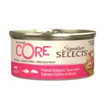 Wellness Core Cat Signature Fiocchi di Tonno e Salmone Scatolette