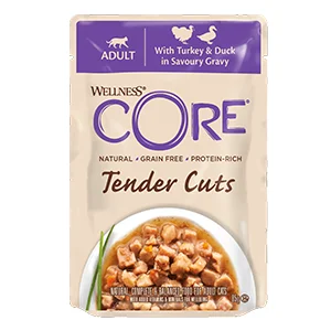 wellness core tender cuts tacchino e anatra bustine umido 1