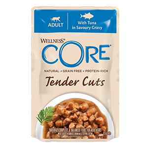 wellness core tender cuts tonno bustine umido