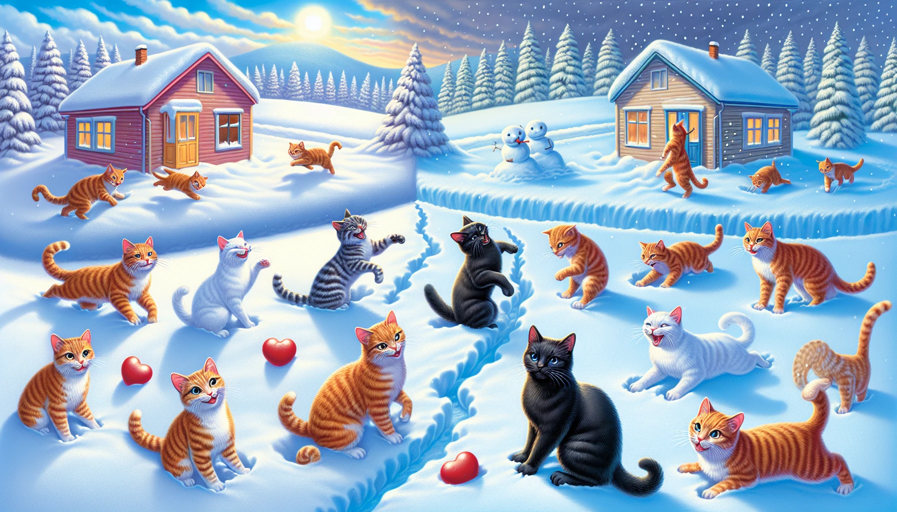 gatti e neve amore o odio scopri il comportamento dei felini invernali