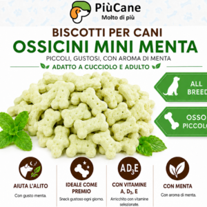 PiùCane Biscotti Ossicino Mini Menta Cane Sfusi - immagine alternativa