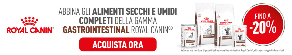 Royal Canin Care - Promozione Gastro intestinal 1 Banner ecomm concorso Q4 Gastrointestinal 1680X320