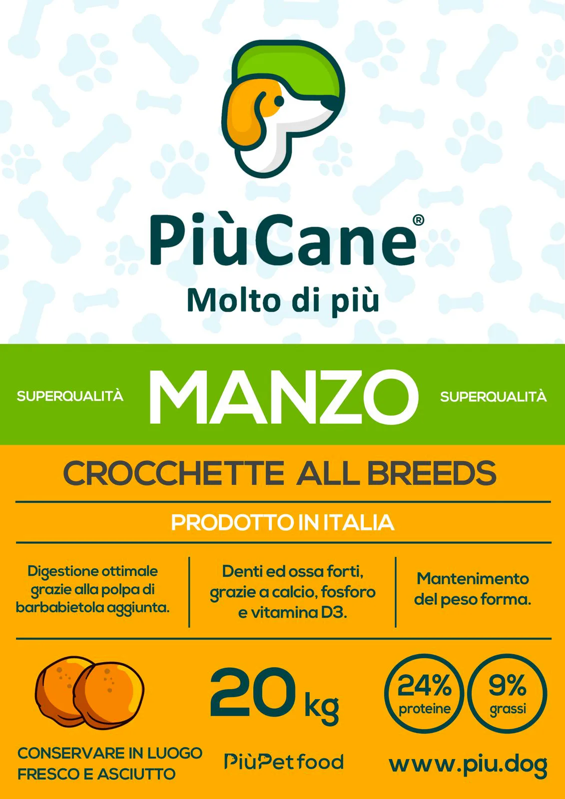 PiùCane Crocchette per Cani Adulti - Foto 2 | AlanDog
