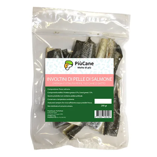 PiùCane Involtini di Pelle di Salmone | AlanDog