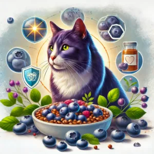 Mirtillo criolifilizzato per il rafforzamento del sistema immunitario del gatto.