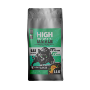 PiuGatto Extreme Power Maiale Monoproteico con Polpa d’Arancia Gatto Crocchette 1,5kg