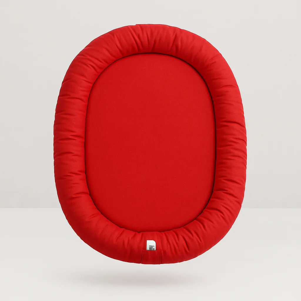 CIAMBELLA ROSSO CORALLO3 Cuccia Tesuto Tecnico Impermeabile Sfoderabile – Ciambella - Homerdog - Foto 4 | AlanDog