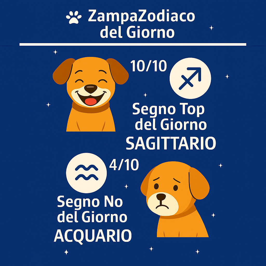Momento dello ZampaZodiaco del Giorno! 2 sinozampazodiaco sagittario 1