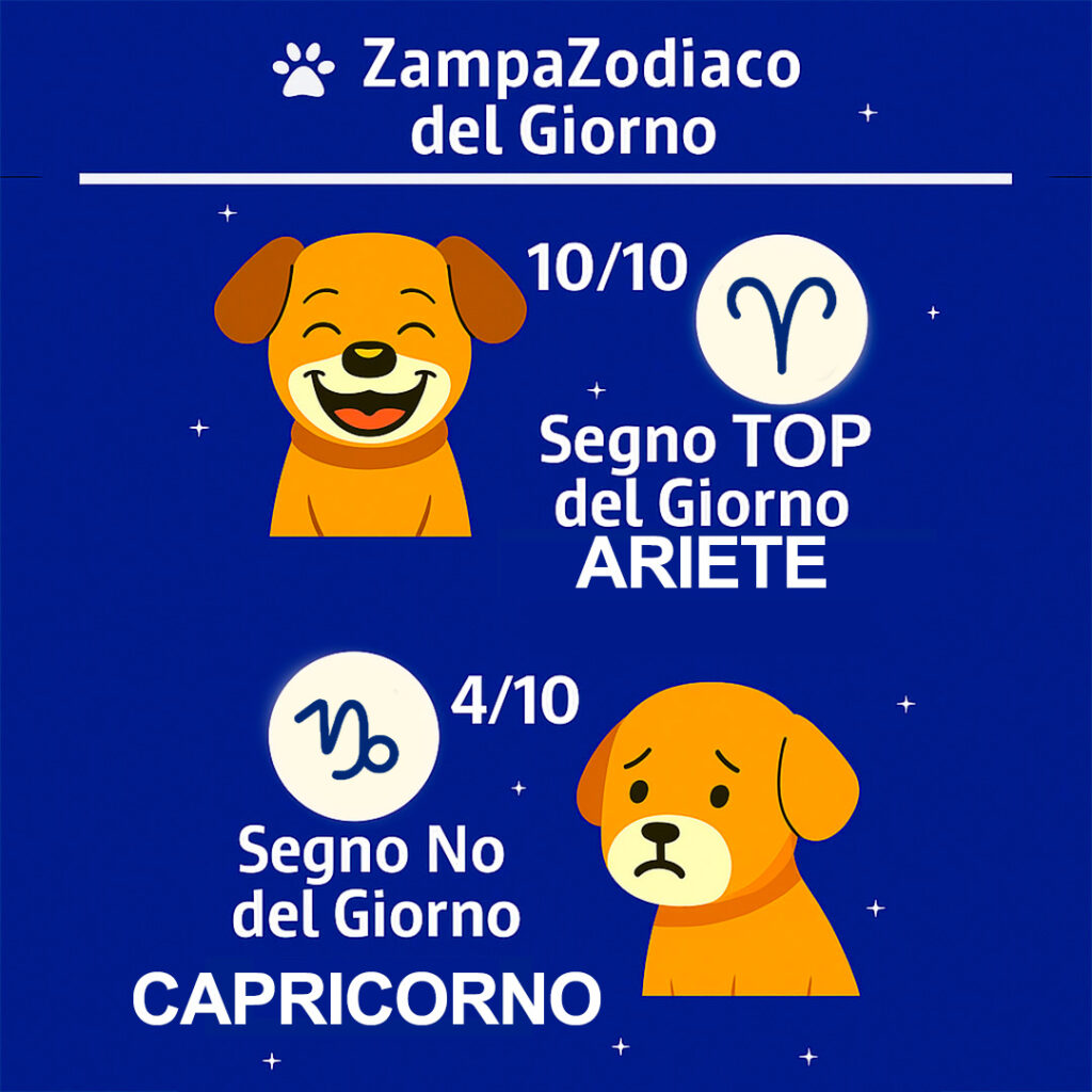 Momento Dello 🐾 ZampaZodiaco del Giorno! 2 02072025