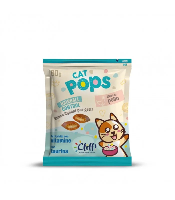 CLIFFI CAT POPS HAIRBALL 60 gr Snack Gatto | AlanDog
