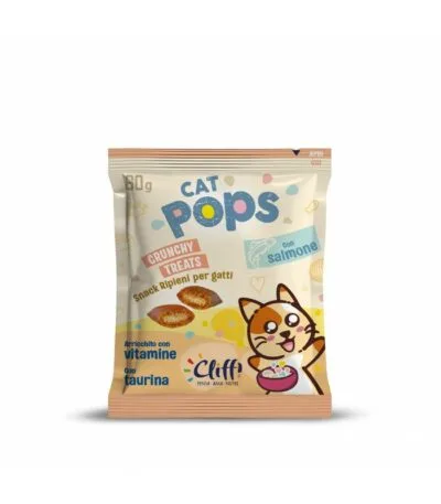 CLIFFI CAT POPS SALMONE 60 gr Snack Gatto | AlanDog