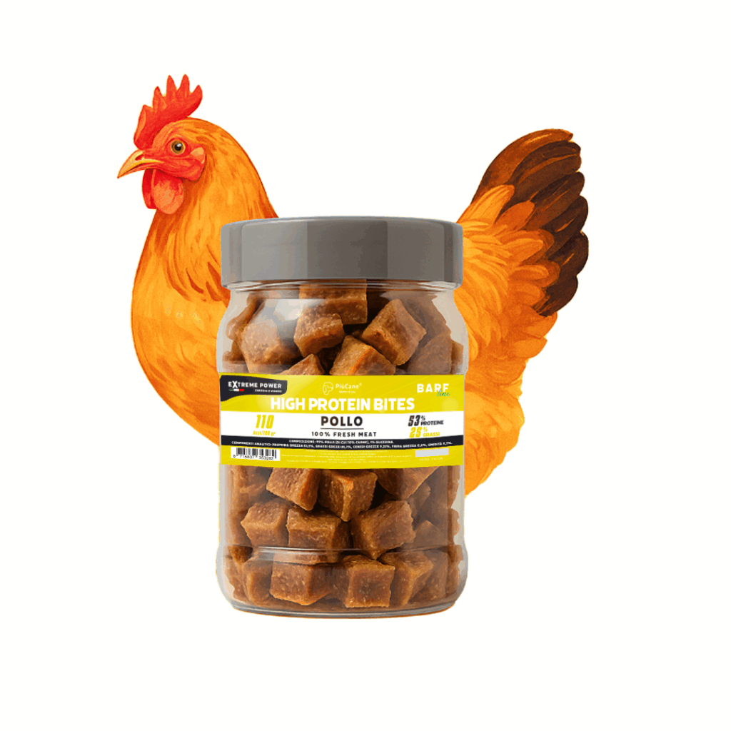 PiùCane Extreme Power SNACK High Protein Bites Pollo 1 1polloart