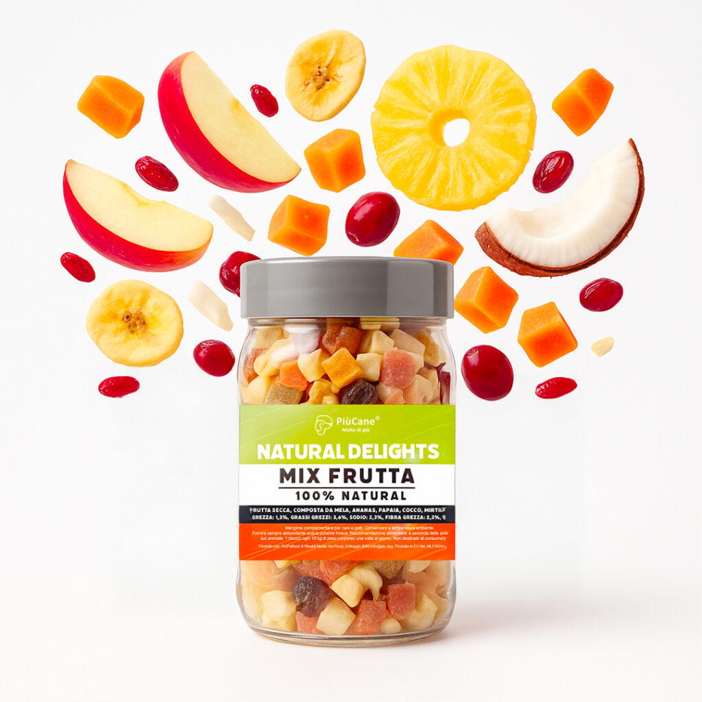 PiùCane Extreme Power PRODOTTO Natural Delights Mix Frutta 1 MIX FRUTTA FILE