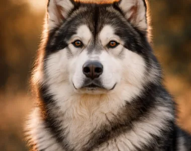 Alaskan Malamute ritratto di razza